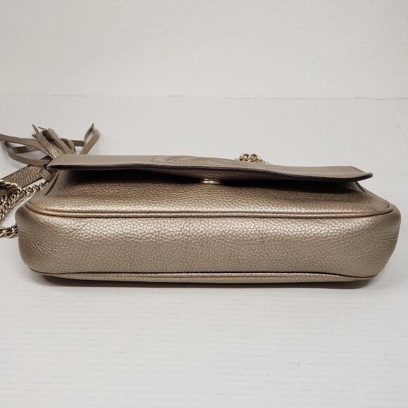 GUCCI Soho Leather Shoulder Bag 468-092625 - Picture 7 of 16